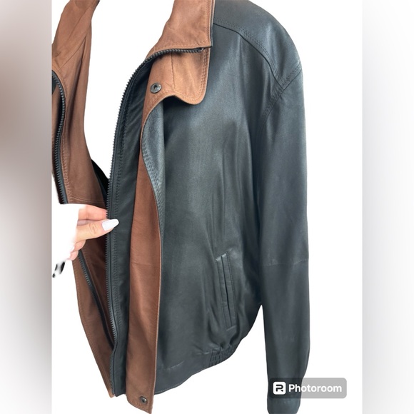 Johnston & Murphy Lightweight Lamb Double Collar Jacket Coat - Picture 6 of 11